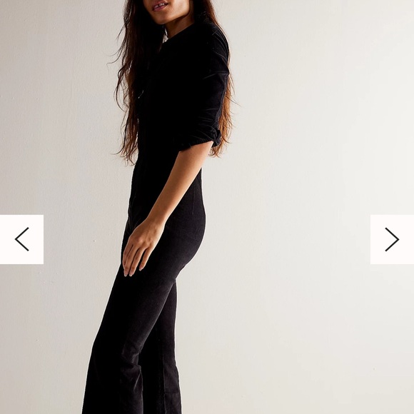 Free People We The Free Jayde Corduroy Flare Jumpsuit, size M - Picture 8 of 8